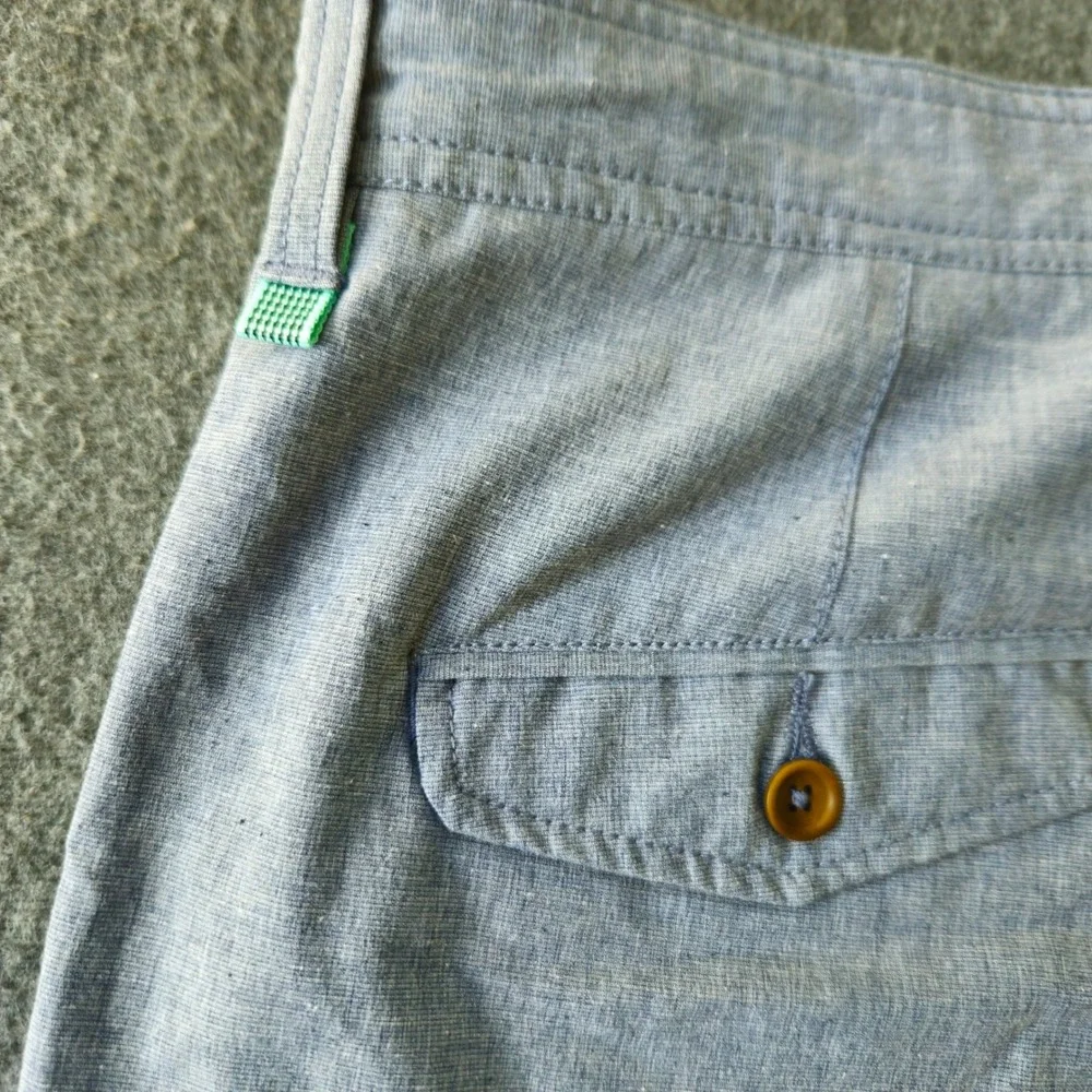 Vissla Hybrid Walkshorts Heather Stretch Upcycled Size 33-34 Skater Y2K Style